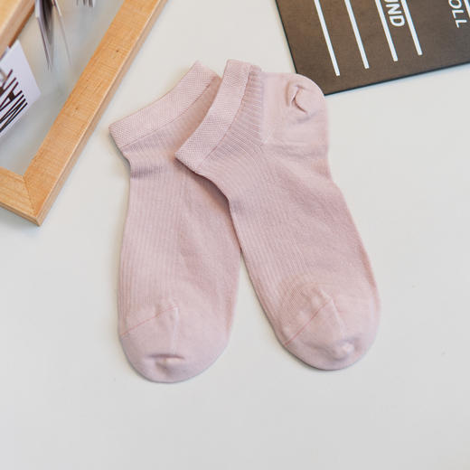 【2双装】【6双6折】女士夏季蚕丝抽条船袜超薄短筒袜超柔舒适【2512301】 商品图2