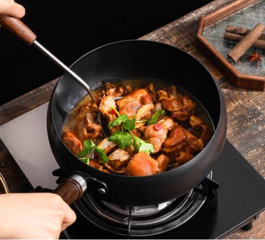 中国非遗传承百年【传统锻造-正宗章丘手工大肚锅SS209】一口锅 凭什么让《舌尖》导演疯狂打call✅24cm黄金尺寸，加深大肚，煎炒炖煮一锅搞定，中餐“锅气”的密码❗ 商品图4