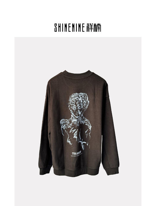 430864282抽象手绘圆领卫衣 商品图3