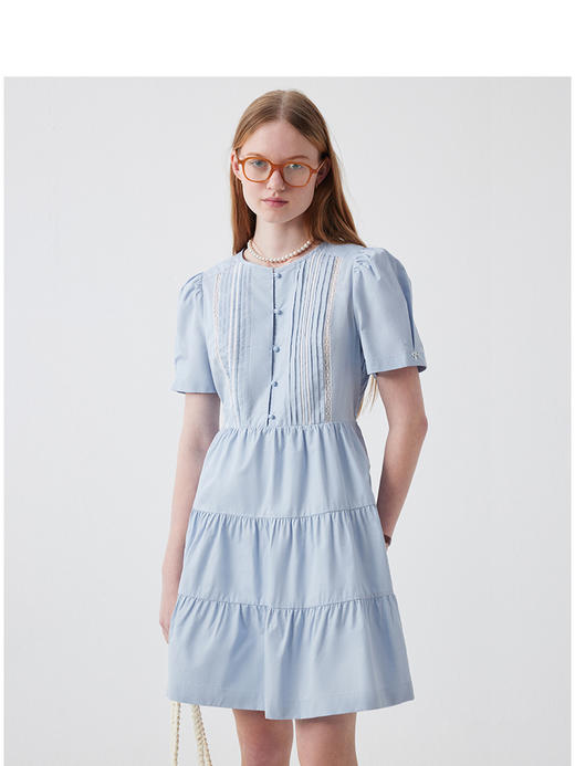 Teenie Weenie小熊女装连衣裙气质少女感学院风裙子TTOW252405T 商品图0