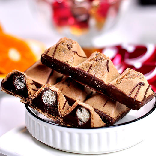 罗斯利德海盐焦糖巧克力奶油花生味夹心威化饼干402g 商品图6