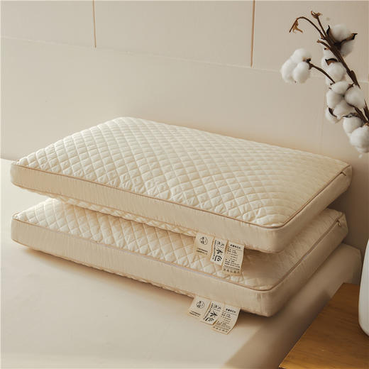 自然醒A类新疆棉花片亲子枕全棉棉花枕头枕芯一对装成人枕儿童纯棉学生宿舍护颈枕XK 商品图2