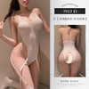 霏慕油光透身PLAY开档连体套装情趣内衣性感纯欲透视免脱诱惑7012 商品缩略图8