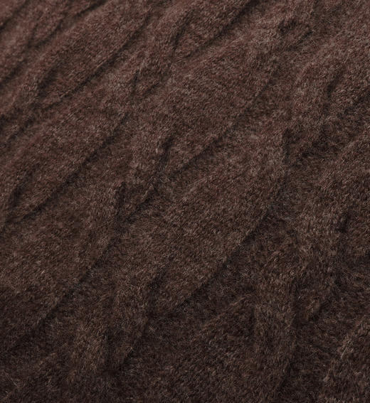 Sporty & Rich - Faubourg Crewneck - Chocolate/Cream - 女装 - 圆领毛衣 - 巧克力色/奶油色 商品图3