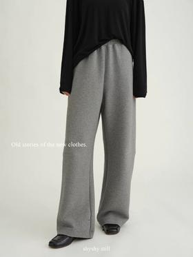 shyshystill/shy202401020/中性皱面肌理松弛自然茧形运动休闲长裤