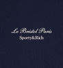 Sporty & Rich - Faubourg T Shirt - Navy/Cream - 女装 - T恤 - 深蓝色/奶油色 商品缩略图2