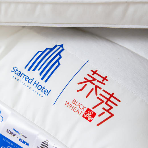 自然醒全棉酒店荞麦枕头枕芯助睡眠护颈椎专用五星酒店家用套装一对成人男定型XK 商品图10