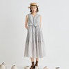 谜底连衣裙无袖女2025夏新品复古风通勤修身西装背心裙252ML0562 商品缩略图1