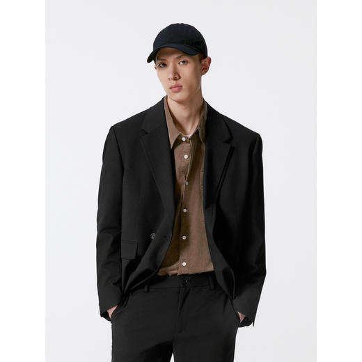 GXG男装 不易皱休闲通勤西装男士正装 24年秋G24X133008 商品图2