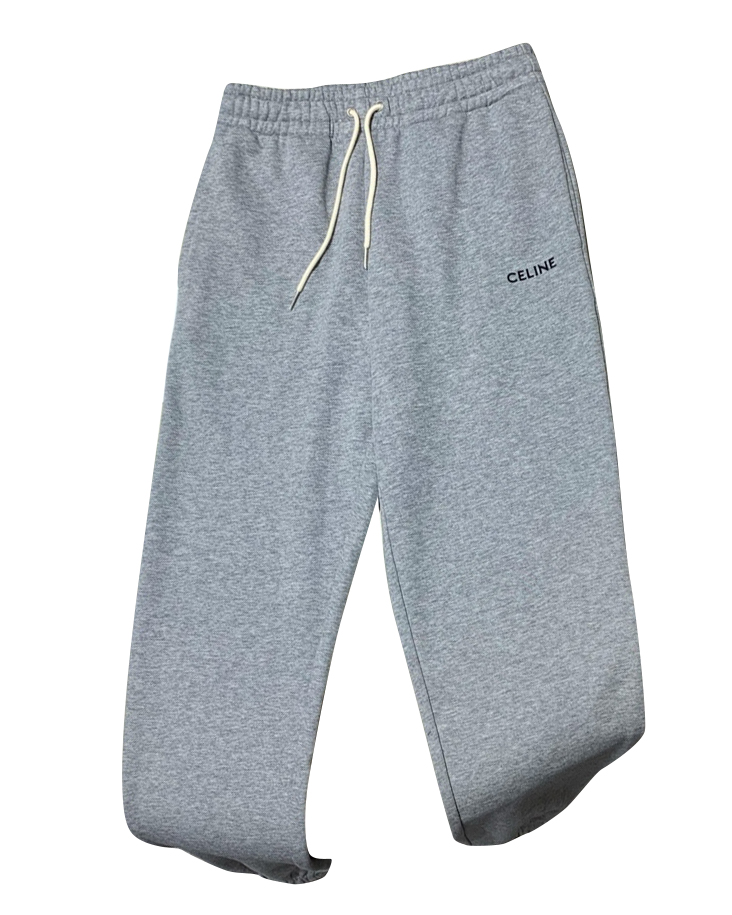 中性款刺绣棉质卫褲