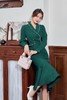 ELLA JADE 墨绿色气质西装领鱼尾连衣裙 19917 商品缩略图2
