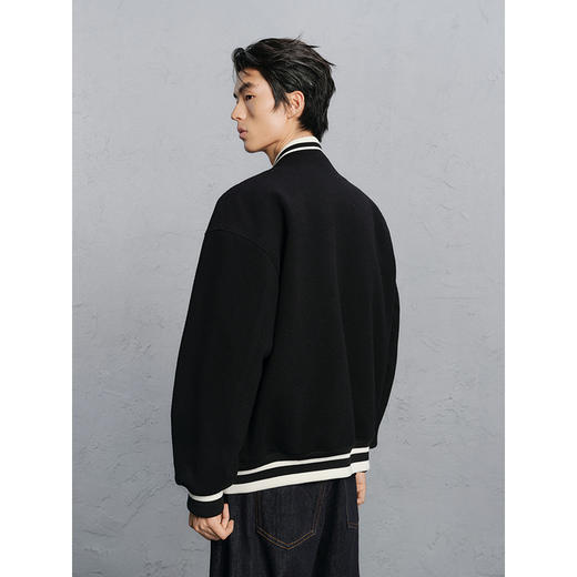 GXG男装 学院风棒球领夹克男通勤外套 G24X214079 商品图4