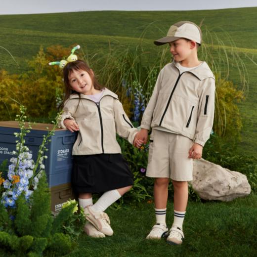 佐丹奴童装25年春日探索系列新款防紫外线弹力梭织风衣外套03075012 商品图1