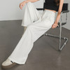 西遇垂坠感阔腿裤女夏季新款西装裤宽松慵懒风高腰休闲裤D0050521 商品缩略图3