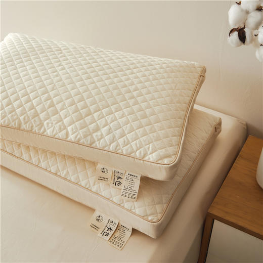 自然醒A类新疆棉花片亲子枕全棉棉花枕头枕芯一对装成人枕儿童纯棉学生宿舍护颈枕XK 商品图4