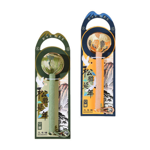 艾草锤养生锤艾灸锤按摩锤肩敲打棒拍八虚经络敲打颈椎按摩艾草锤 商品图2