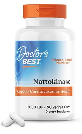 到手价199元 3个月量 Doctor’s best Nattokinase 纳豆激酶90片装 美国代购，无中文标签，介意慎拍