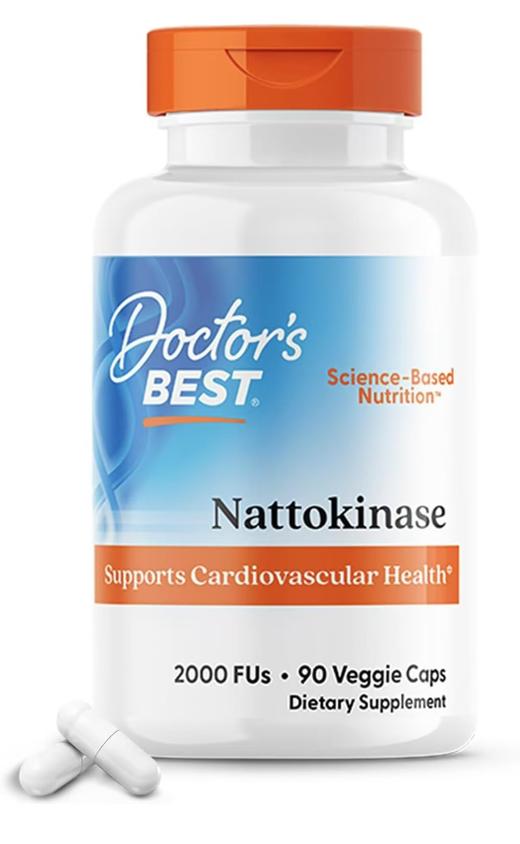到手价199元 3个月量 Doctor’s best Nattokinase 纳豆激酶90片装 美国代购，无中文标签，介意慎拍 商品图0