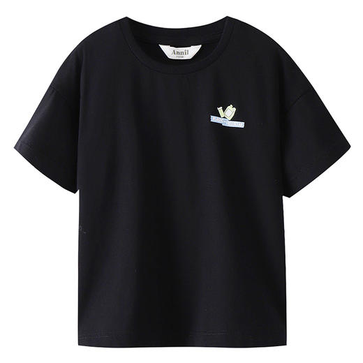 男女童圆领短袖针织衫夏季新款安奈儿童装EM521196 商品图10