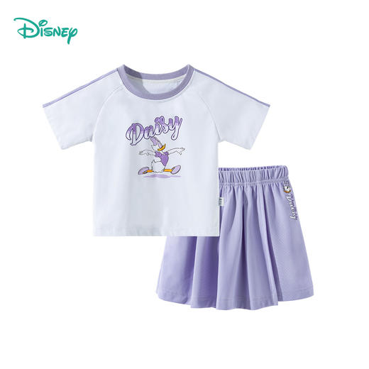 迪士尼【米妮网眼运动套装】2025夏季新款女童凉感短袖速干短裤网球套装ZD2ET014 商品图4