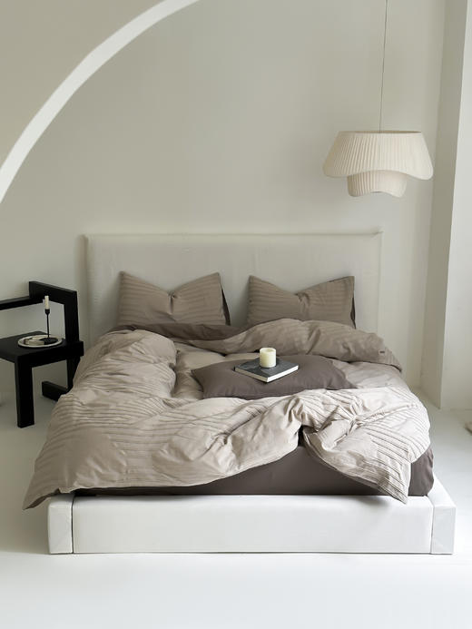 多喜爱 A类提花全棉水洗套件 四件套（浅灰、米白、卡其、星河、麻白） 商品图4