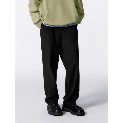 GXG男装 黑色直筒套西西裤不易皱西裤 24年秋G24X143005 商品图4