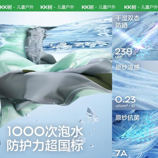 KK树儿童泳衣男童女孩分体长袖游泳衣宝宝海边沙滩防晒泡温泉套装小雪糕魔法生花泳衣 商品图2