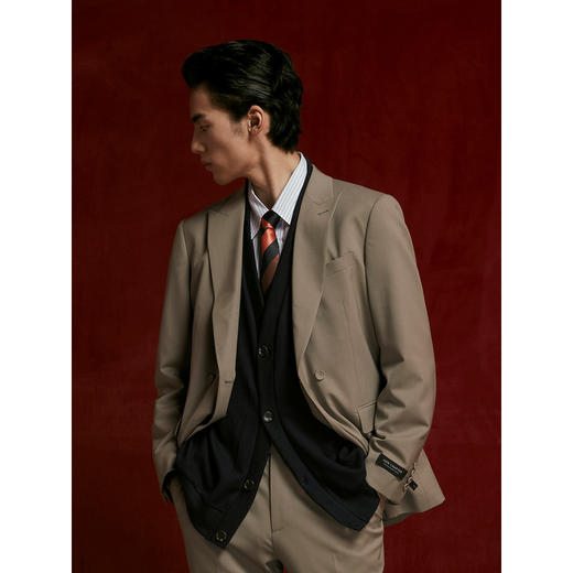 GXG男装 含羊毛合体商务西装男士正装 24年秋G24X133010 商品图4