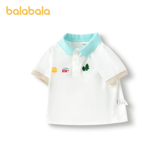 巴拉巴拉婴儿t恤男童短袖上衣2025新款夏装清新时尚 商品图4