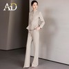 AD冬季加厚毛呢西装套装女士职业装浅色正装高端公务员教师工作服 商品缩略图3