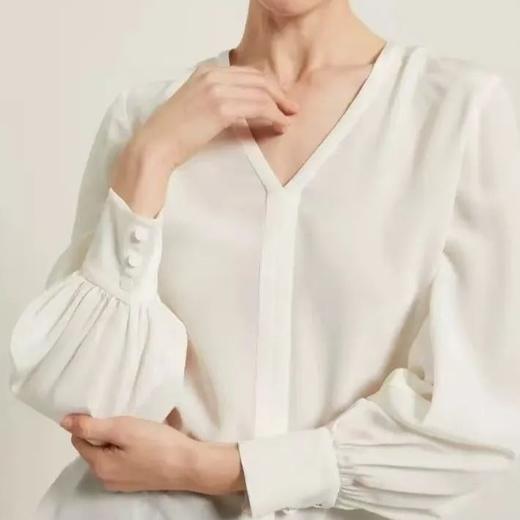 26年年初福利2~7折！白色桑蚕丝衬衫 商品图0