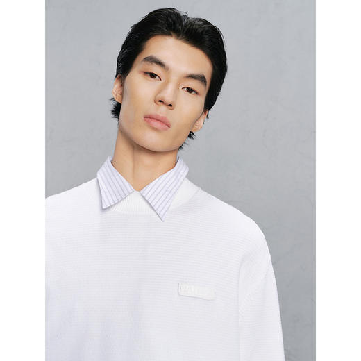 GXG男装 基础打底衫雪尼尔毛衣男通勤 24年冬G24X204036 商品图4