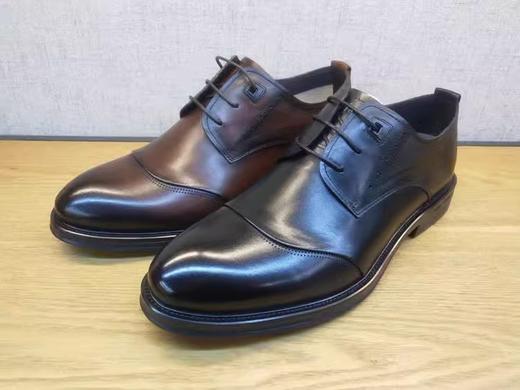 春季新款豪行男鞋12138922时尚系带平底单鞋商务休闲正装 商品图5