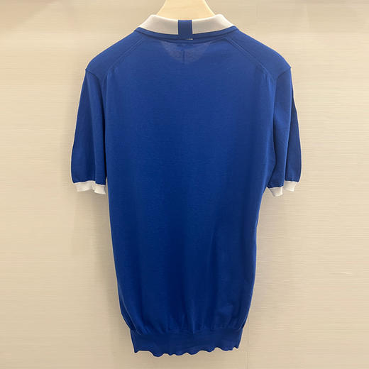 KITON 男士短袖polo衫 蓝色 UMK0571V106001 商品图1