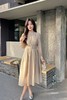 Le Malene 杏色清爽轻盈收腰长款连衣裙 19710 商品缩略图1