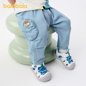 巴拉巴拉宝宝裤子男童牛仔裤2025新款夏季外穿时尚潮