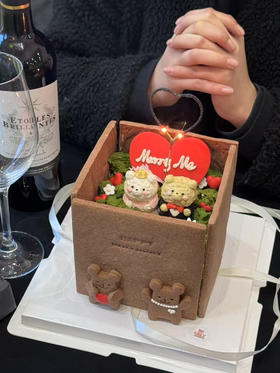 饼干惊喜盒子蛋糕/求婚蛋糕