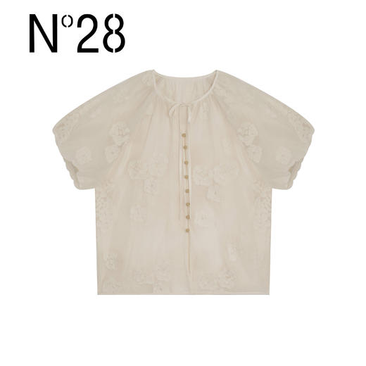 【破价】N°28 ‘绣花款’女装短袖上衣时尚气质小衫9A22S001 商品图0