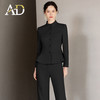 AD公务员国考面试西装套装女秋冬厚款羊毛呢子职业装高端黑色正装 商品缩略图1