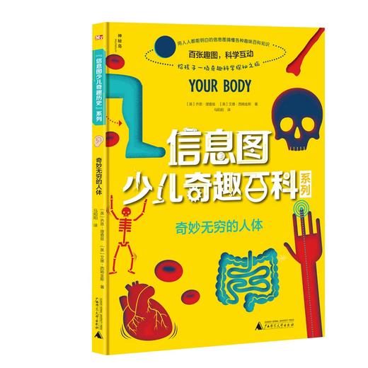 【独秀书香卡】信息图少儿奇趣百科系列  奇妙无穷的人体 4~8岁、8~12岁 科学知识 商品图0