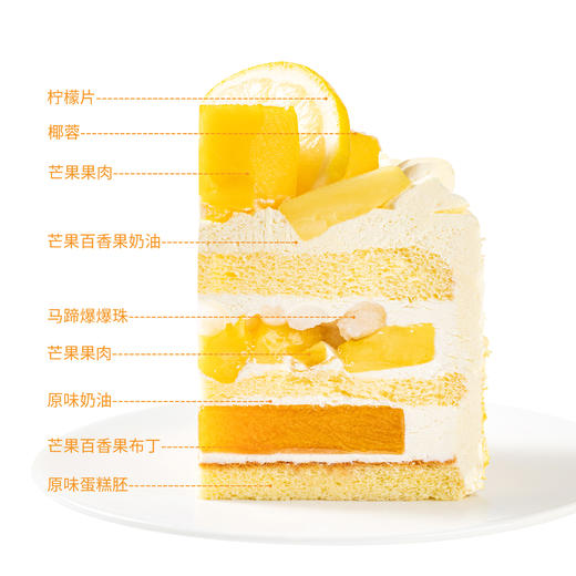 周末宠粉福利-百香芒芒半糖蛋糕 商品图5
