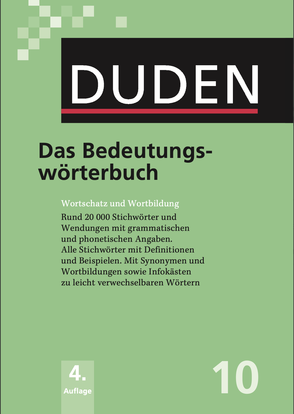【词汇】DUDEN - Das Bedeutungswörterbuch