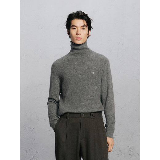 GXG男装 96%羊绒衫保暖打底衫通勤毛衣 24年冬G24X104004 商品图3