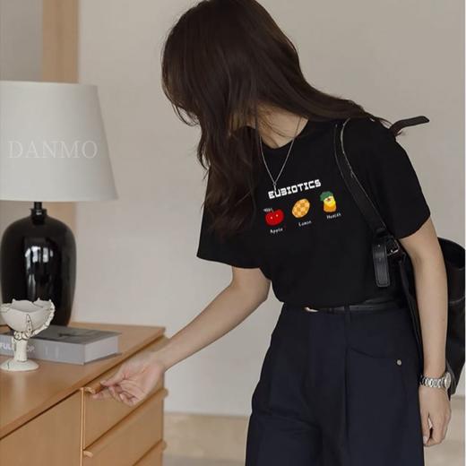 69两件「DANMO纯棉时尚印花T」230g纯棉 圆领设计简约大方 亲肤百搭 商品图4