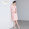AD秋冬羊毛呢子连衣裙女时尚通勤加厚职业裙子气质粉色名媛西装裙 商品缩略图3