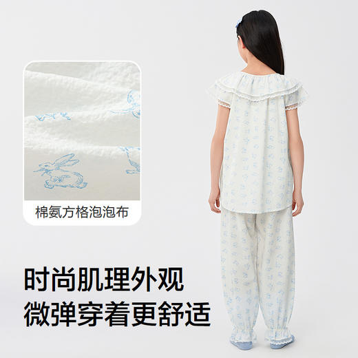 巴拉巴拉儿童睡衣套装夏新款空调服女童家居服可外出 商品图3