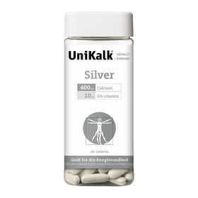 [丹麦]Unikalk佑咔克成人银白款钙片180粒. Unikalk Silver 180stk.