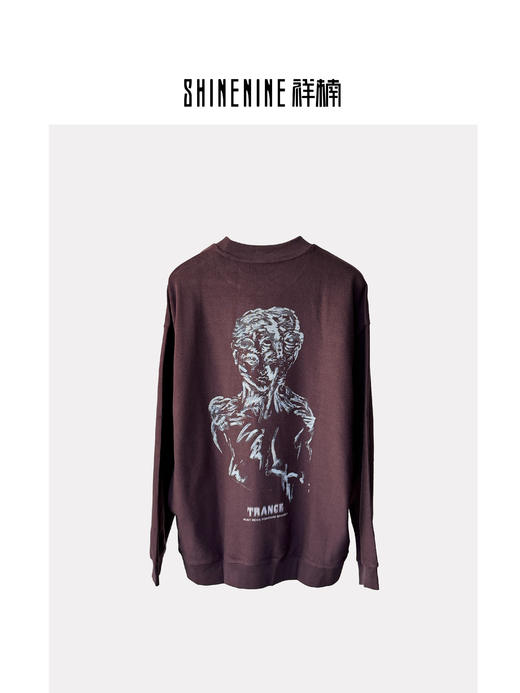 430864282抽象手绘圆领卫衣 商品图1