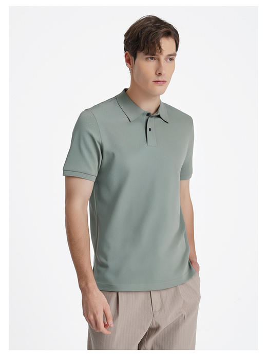 callisto绿色丝绵凉感纤维T恤 商品图3