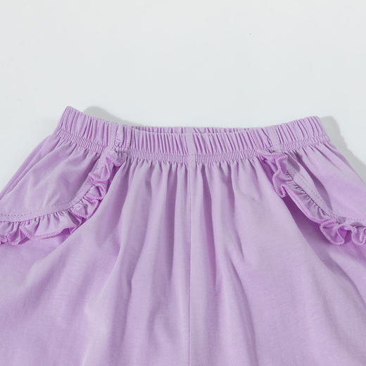 【花边口袋休闲裤】迪士尼2025春夏新款女童凉感长裤宽松透气防蚊抖抖裤ZD2EK005 商品图4